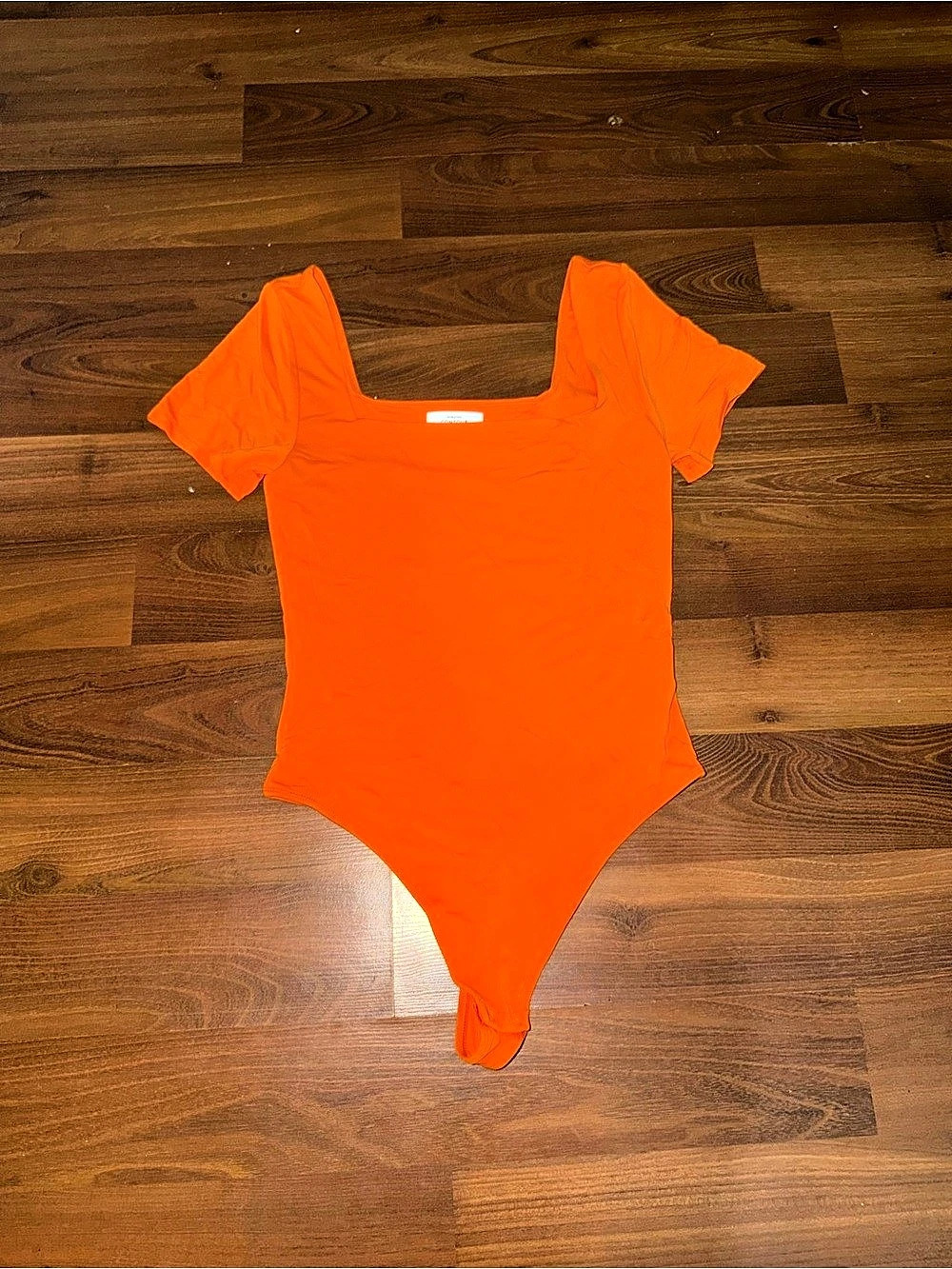 Orange Short Sleeve Bodysuit Like New